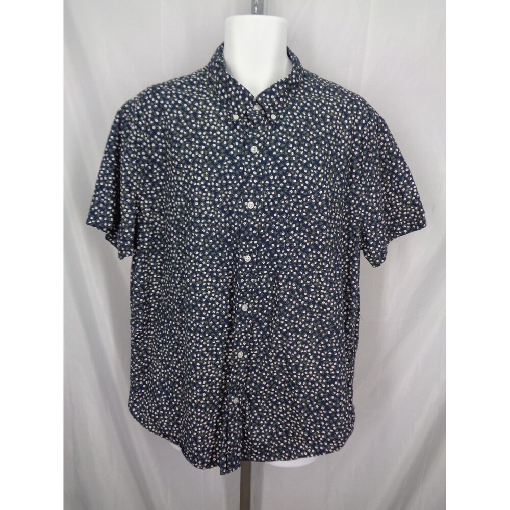 J Crew Floral Slim Flex Washed Shirt Size XXL Men